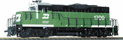 Walthers 101 HO EMD GP9M Standard DC Burlington Northern #1709