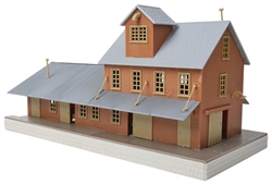 Walthers 918 HO Brick Freight House Kit