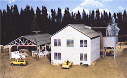 Walthers 3059 HO Planing Mill and Shed Kit