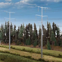 Walthers 3343 HO Modern High Voltage Transmission Towers Kit