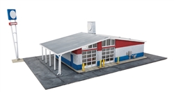 Walthers 3543 HO Drive-in Oil Change Repurposed Gas Station Kit