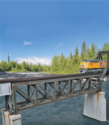 Walthers 4520 HO 109' Single-Track Pratt Deck Truss Railroad Bridge Kit