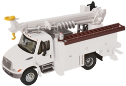 Walthers 11733 HO International 4300 Utility Truck w/Drill w/Railroad Maintenance-of-Way Logo Decals