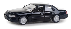 Walthers 12022 HO Ford Crown Victoria Police Interceptor Unmarked Unit Black