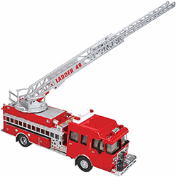 Walthers 13801 HO Heavy-Duty Fire Dept. Ladder Truck