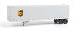 Walthers 2213 HO 45' Stoughton Trailer 2-Pack United Parcel Service Modern Shield Logo Brown