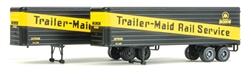 Walthers 2418 HO 35' Fluted-Side Trailer 2-Pack Monon