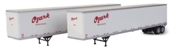 Walthers 2466 HO 53' Stoughton Trailer 2-Pack Assembled Ozark