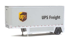 Walthers 2551 HO 26' Drop-Floor Trailer 2-Pack United Parcel Service Modern Shield Logo Brown