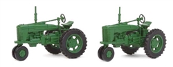 Walthers 4161 HO Farm Tractor 2-Pack Green