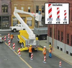 Walthers 4169 HO Construction Lane Markers Kit Stripes