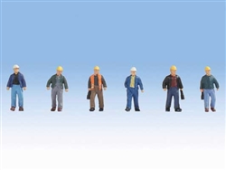 Walthers 6047 HO Construction Workers pkg (6) Set #2