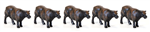 Walthers 6050 HO Beef Cattle Pkg 16