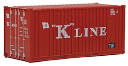 Walthers 8013 HO 20' Corrugated Container w/ Flat Panel K-Line