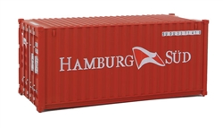 Walthers 8058 HO 20' Corrugated Container Hamburg Sud