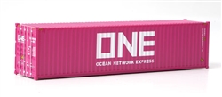 Walthers 8275 HO 40' Hi-Cube Corrugated-Side Container Ocean Network Express ONE