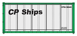 Walthers 8654 HO 20' Smooth-Side Container Canadian Pacific Ships No Multi-Mark