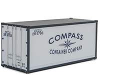 Walthers 8664 HO 20' Smooth-Side Container Compass Container Company