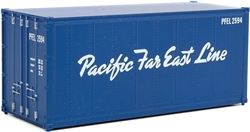 Walthers 8666 HO 20' Smooth-Side Container Pacific Far East Line