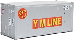 Walthers 8667 HO 20' Smooth-Side Container YM Line