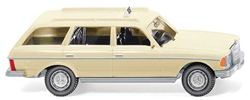 Wiking 14925 HO 1978-1984 Mercedes-Benz 250T Station Wagon Assembled Taxi Ivory