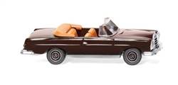 Wiking 15302 HO 1967-1971 Mercedes-Benz 280 SE Convertible Assembed Chocolate