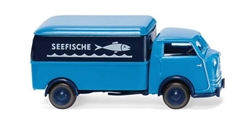 Wiking 33506 HO 1949-1952 Tempo Matador Box-Body Delivery Truck Assembled Seefische, German Lettering