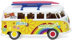 Wiking 79725 HO 1963-1967 Volkswagen T1 Passenger Van Assembled Flower Power