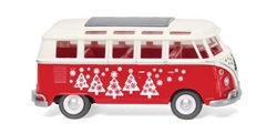 Wiking 79728 HO 1963-1967 Volkswagen T1 Samba Passenger Van Assembled Christmas