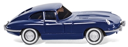 Wiking 80302 HO 1961 Jaguar E Coupe Assembled Blue