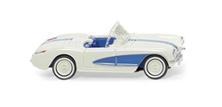 Wiking 81905 HO Chevy Corvette White/Blue