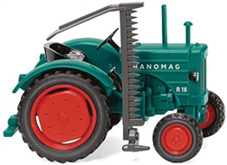 Wiking 88506 HO 1953-1958 Hanomag R 16 Farm Tractor Assembled Opal Green Red