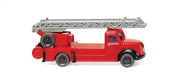 Wiking 96239 N Magirus Fire Aerial Ladder Truck Assembled Ulm Germany Fire Department