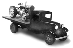 Wheel Works 96128 HO American Light Trucks 1934 Flatbed w/Tractor