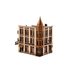 USE DPM12800 DPM 12800 HO Corner Department Store DPM Landmark Structures Kit 243-12800