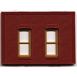 USE DPM30130 DPM 30130 HO Modular Building System One-Story Wall Sections w/Rectangular Windows Kit 243-30130