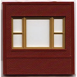 DPM 30163 HO Modular Building System Dock Level Wall Sections w/20th Century Window Kit