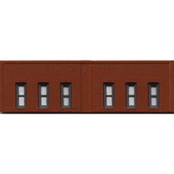 DPM 60112 N Scale Modulars System Plastic One-Story Window Section Pkg 3