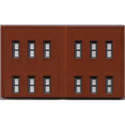 USE DPM60122 DPM 60122 N Scale Modulars System Plastic Two-Story 12-Window Pkg 3 ; 3-1/2" Wide x 1-15/16" High 8.7 x 4.8cm 243-60122