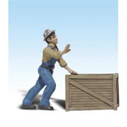 Woodland A2523 G Dock Worker w/Crate