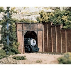 Woodland C1254 HO Single Tunnel Portal Timber