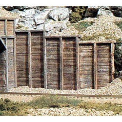 Woodland C1260 HO Retaining Wall Timber 3