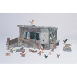 Woodland D215 HO Chicken Coop Kit