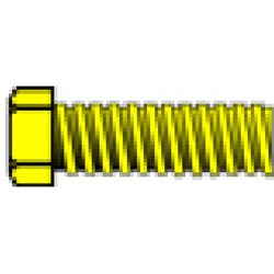 Woodland H866 0-80 1/4" Hex Head Machine Screw (5)