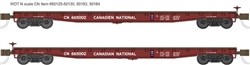 Wheels of Time 50126 N 53'-6" General Service Welded Fish Belly Flatcar Canadian National #665034 
