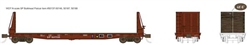 Wheels of Time 50187 N Gunderson 70-Ton 53'6" Welded Fish Belly Bulkhead Flatcar Southern Pacific 3 Pack