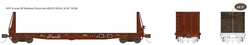 Wheels of Time 50145 N Gunderson 70-Ton 53'6" Welded Fish Belly Bulkhead Flatcar Southern Pacific #507780 