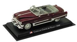 William Tell  ACSD50 1/43 1949 Cadillac Coupe de Ville Convertible Assembled Maroon