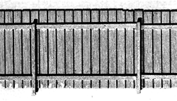B.T.S. 13014 O Board Fence 6' High x 90' Long