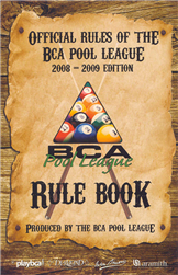 BCA POOL LEAGUE RULE BOOK - 2008-2009